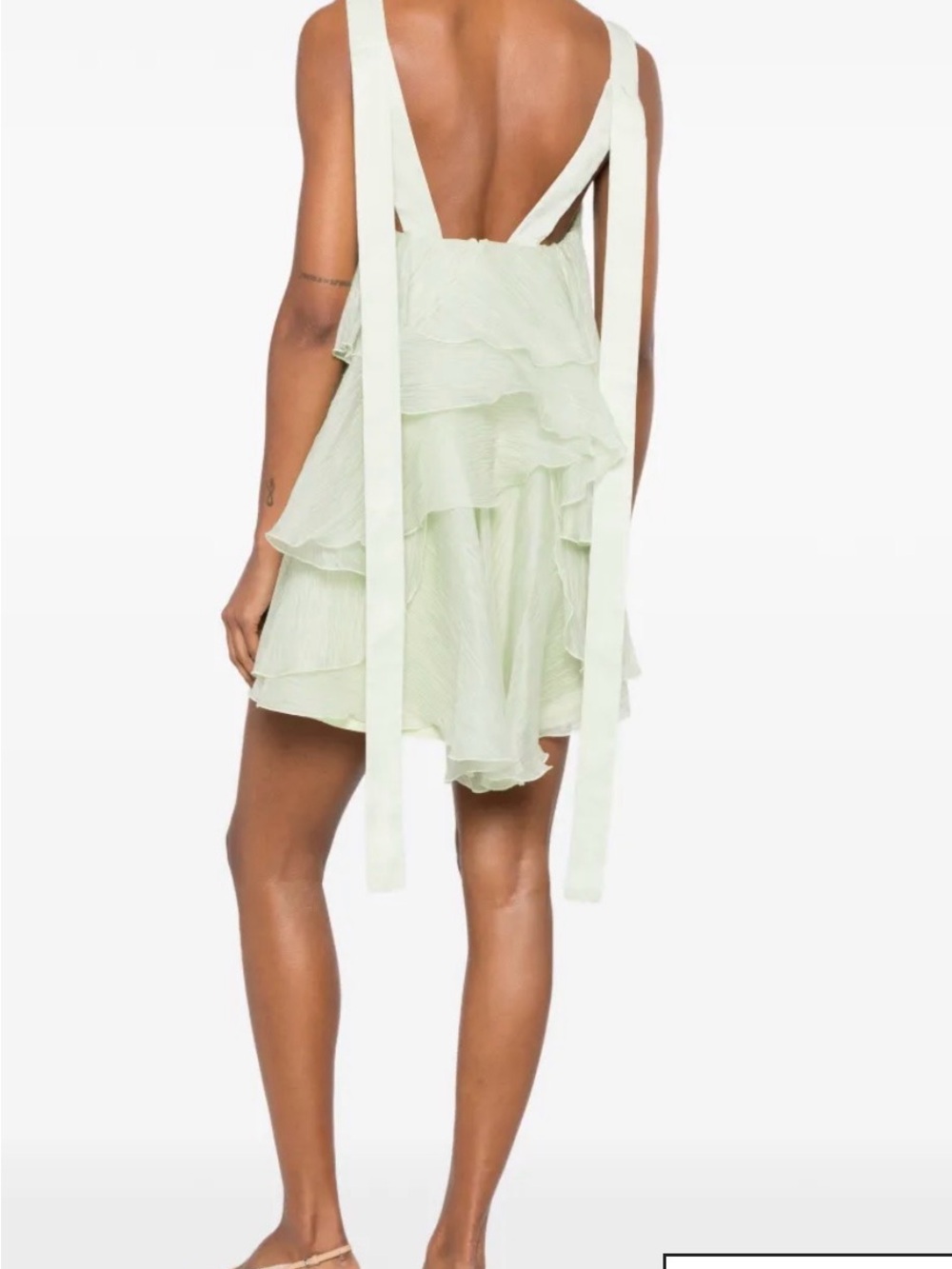 2026 Authentic Aje Athena Green Mini Dress - Picture 4 of 11